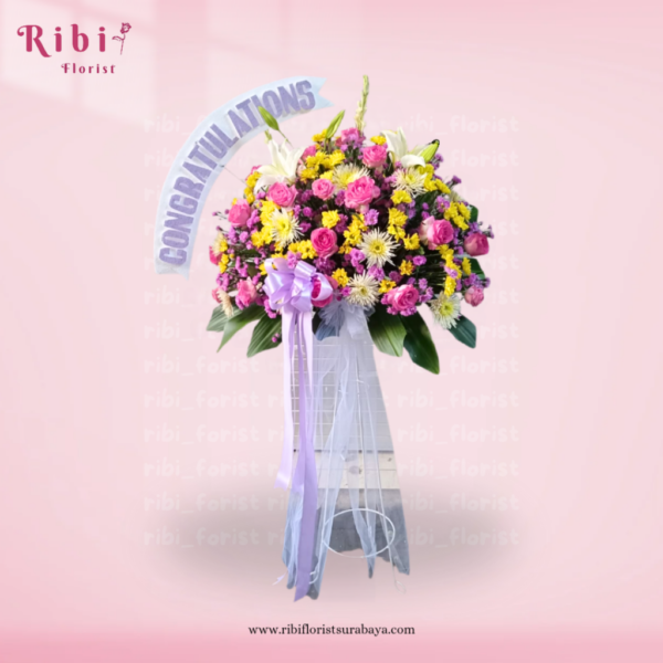STANDING FLOWERS CONGRATULATIONS