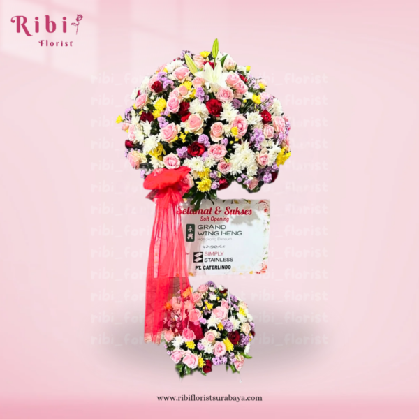 STANDING FLOWERS SELAMAT & SUKSES