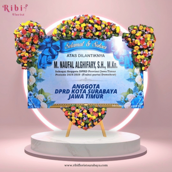 Papan Bunga Selamat dan Sukses 4 Titik