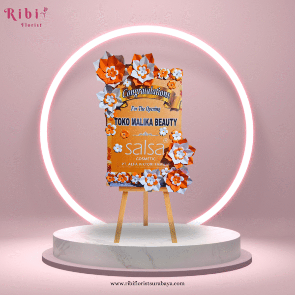 Papan Bunga Kertas Minimalis