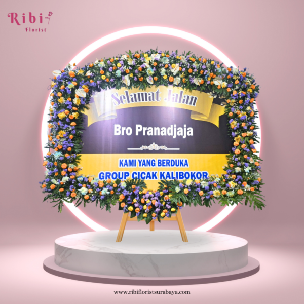 Papan Bunga Standart Duka Cita Full