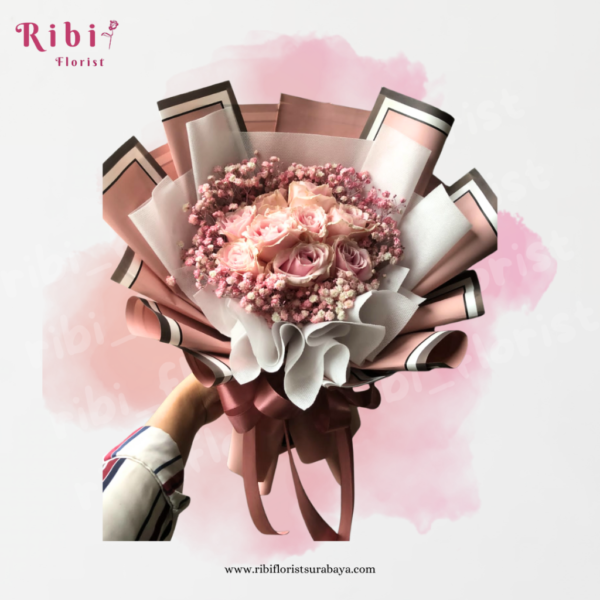 BUKET BUNGA PINKISH (FRESH)